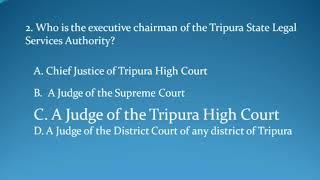 Tripura State Legel Service Authority, Tripura GK Question Answers in English