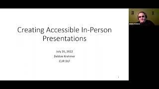 Creating Accessible Presentations Webinar