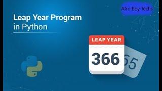 Leap Year Program in Python