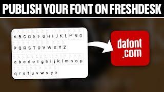 How To Publish Your Font On Dafont 2024! (Full Tutorial)