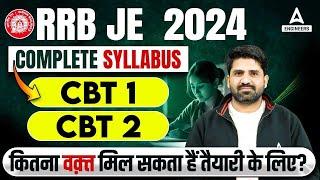 RRB JE Syllabus 2024 | RRB JE CBT 1 and CBT 2 Complete Syllabus | Know Complete Details