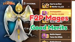 Testing F2P Mages Against T5 Call Of Dragons (War Gameplay)