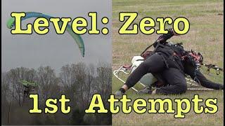 First Time PPG Flyers: Faceplants Turtles Fumbles Butt Landings Bonks Paramotor Crash Landings