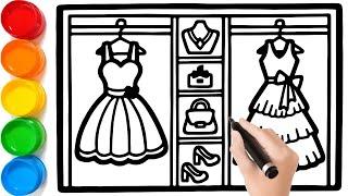 Fun Drawing Wardrobe Wonderland! | Learn to Draw & Color Your Own Fashion Designs - 160