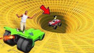 SHINCHAN AND FRANKLIN TRIED THE GIANT GOLDEN FUNNEL PARKOUR CHALLENGE GTA 5