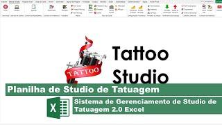 Planilha de Studio de Tatuagem Excel