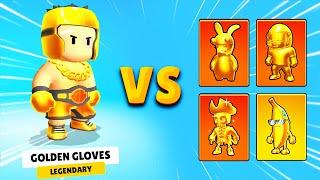 GOLDEN GLOVES vs GOLD SKINS  Stumble Guys 0.48 Tournament