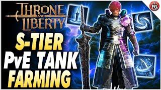 NEW BEST Tank Farming Build Guide Throne and Liberty | PvE Sword And Shield Build