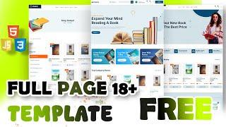 FREE Template Website HTML CSS | ECOMMERCE FREE