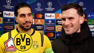 ‘We deserve to be in the quarter-finals!’ | Can & Groß after OSC Lille - BVB 1:2