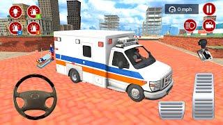 Direksiyonlu Ambulans oyunu 3D #66 American Ambulance Simulator - Ambulans oyunları Android Gameplay