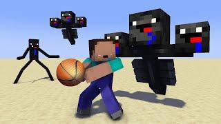 Monster Fight: NOOB VS NOOB SPORTS CHALLENGE -Minecraft Animation