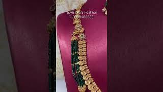 Antique green crystal beads Haram Please WhatsApp @9988408888 to order/any enquiries.