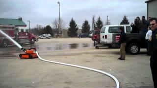 Firefighting robot demonstration (2)