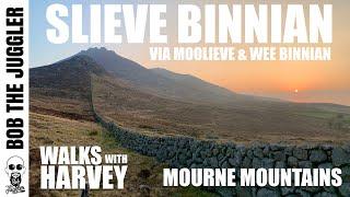 Walks with Harvey - Mourne Mountains, Slieve Binnian via Moolieve and Wee Binnian