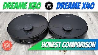 Dreame X30 vs Dreame X40 Robot Vacuum & Mop QUICK COMPARISON