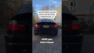 E46 M3 Valved Exhaust Demonstration with VALVETRONIC DESIGNS Exhaust Section 3 System #e46 #m3 #bmw