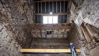 First Joist Goes In, Stonework, & Patience