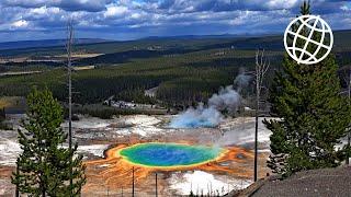 Grand Prismatic Spring, Yellowstone National Park, USA  [Amazing Places 4K]