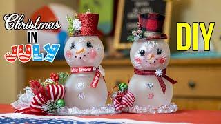 DIY SNOWMAN #ChristmasInJulyDIY