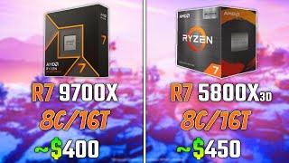 AMD RYZEN 7 9700X vs RYZEN 7 5800X3D | Test in 6 Games