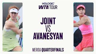 Maya Joint vs. Elina Avanesyan | Merida 2025 Quarterfinal | WTA Match Highlights