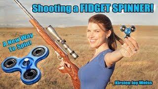 Shooting A Fidget Spinner!? - Trick Shots - MAJOR Spin!