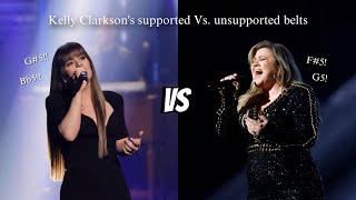 Kelly Clarkson's supported Vs. unsupported belts (C5 - G#5)