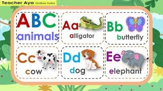 ABC Animals || Learning ABC alphabet and different animals