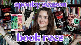 spooky season book recommendations 2024 | horror & thriller book recs to read during halloween