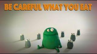 BE CAREFUL WHAT YOU EAT! - STOP MOTION ANIMATION #animation #waaber