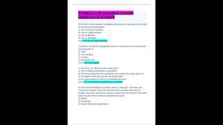 PRIMERICA LIFE INSURANCE LICENSE QUESTIONS EN ANSWERS UPDATED SOLUTION