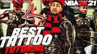 BEST TATTOO TUTORIAL IN 2K21! BEST ADVANCED DRIBBLE GOD TATTOO TUTORIAL + BEST STAX FACE CREATION!