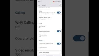 Operator Video Calling settings || realme mobile || #shorts #videocalling