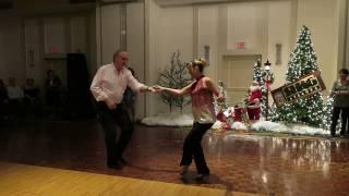 Cameron Karuso and Bruce Yates "Spotlight Dance" at ShagAtlanta 2016 34th Annual Christmas Party