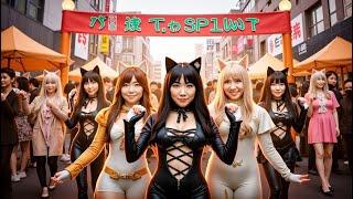 CRAZY JAPAN'S HALLOWEEN FESTIVAL | KAGURAZAKA BAKE NEKO CAT COSPLAY PARADE | 神楽坂化け猫フェスティバル [PART1]