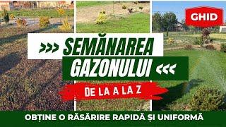 Însămânțare Gazon. Ghid de la Profesioniști - SeminteGazon.ro #semănare #însămânțare #gazon