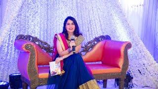 Anchor Urvi hosting Sangeet Night