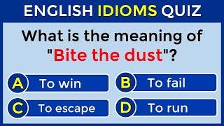 English Idioms Quiz | CAN YOU SCORE 20/20? #challenge 58