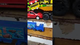 Toy cars, trucks, Tayo buses