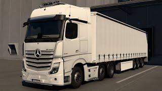 Mercedes Benz Actros L | Euro Truck Simulator 2 | MB Actros 2019 | ETS2 Sound mod 1.51 | ASMR