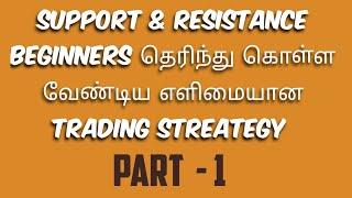 Support and Resistance Trading Strategy in Tamil | how to work support & resistance