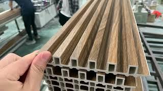 WPC wood substitute replacement wall panel factory from China Linyi City