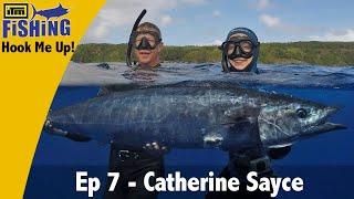 Matt takes Catherine Sayce to Niue to spearfish for big wahoo.