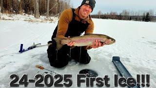 Alaska Icefishing 2024-25 | First Ice!!! | Giant Trout