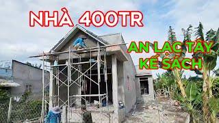 Xây nhà trọn gói . Cập nhật tiến độ nhà 400tr sau khi khởi công được 4 tuần .