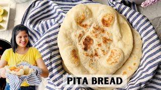 Pita Bread Homemade Vegan Easy Recipe