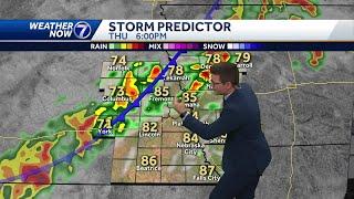 Storms likely Thursday evening, some severe potential