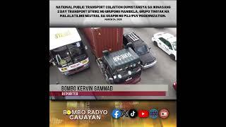 NPTC DUMISTANSYA SA 2DAY TRANSPORT STRIKE NG MANIBELA, GRUPO MANANATILING NEUTRAL SA USAPING PUJ/PUV