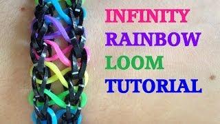 INFINITY Loom Bracelet Tutorial Rainbow Loom l JasmineStarler